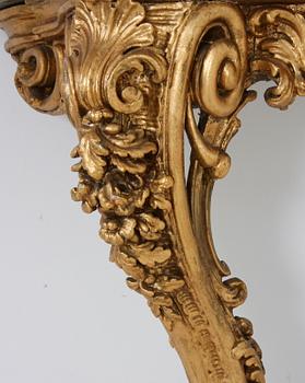 HÖRNKONSOLBORD, nyrokoko, 1800-talets andra hälft.