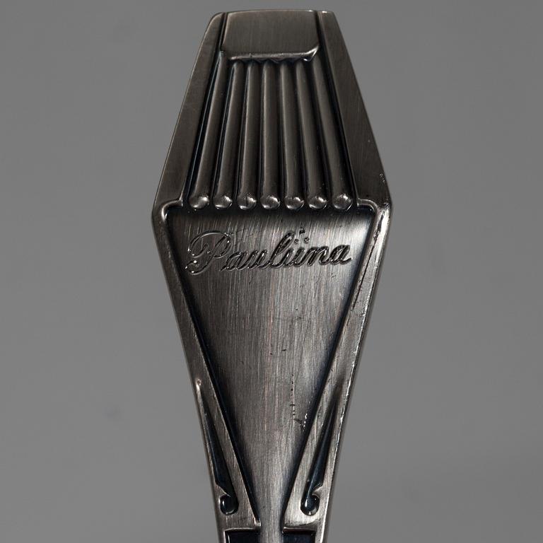 SKEDAR, 27 delar, silver "Suomi-serien" Kultateollisuus, Åbo 1990-1996. Tot. vikt ca 635 g.