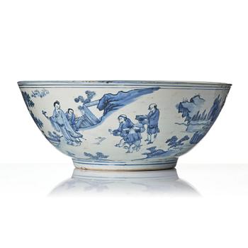 Praktskål, porslin. Mingdynastin, Chongzhen (1627–1644).
