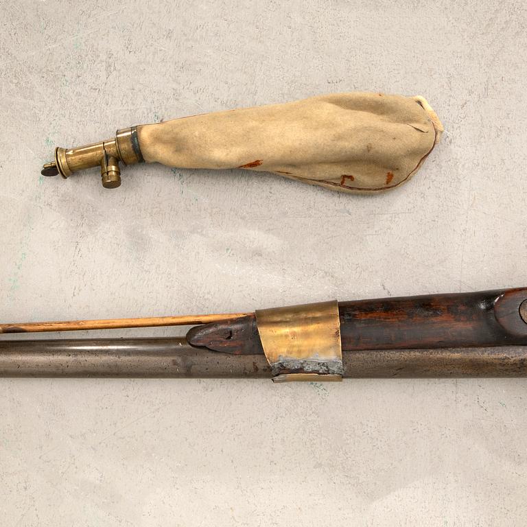 Lock rifle, Swedish, m/1845 modification.