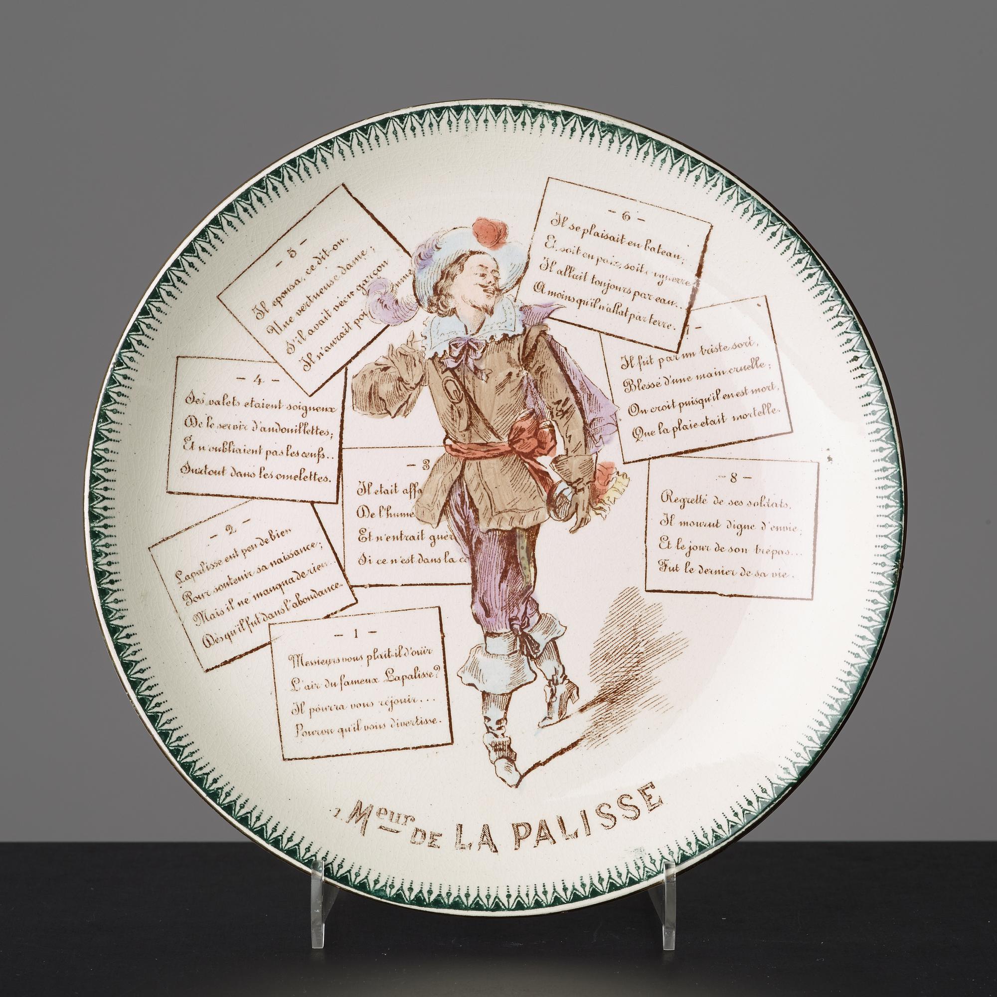 Ten cream ware plates, Choisy-le-Roi Terre de Fer HB & Cie.