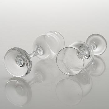 TIMO SARPANEVA, set of 9 'Loimu' (Blaze) drinking glasses for Iittala.