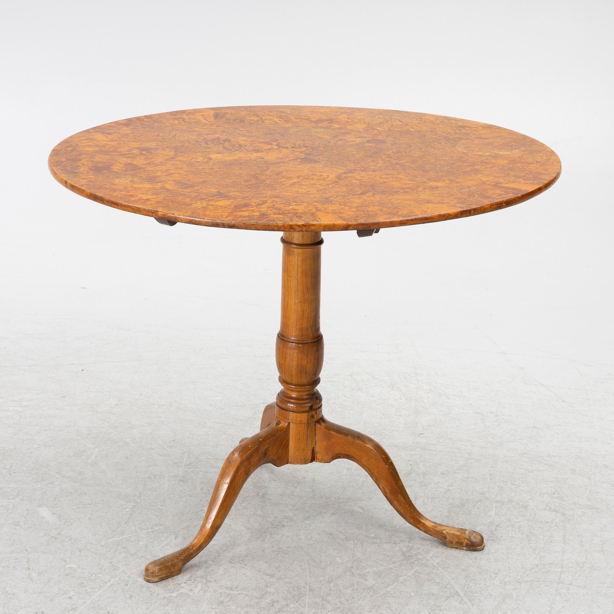 Fällbord, Mälardalen, 1800-talets första hälft.