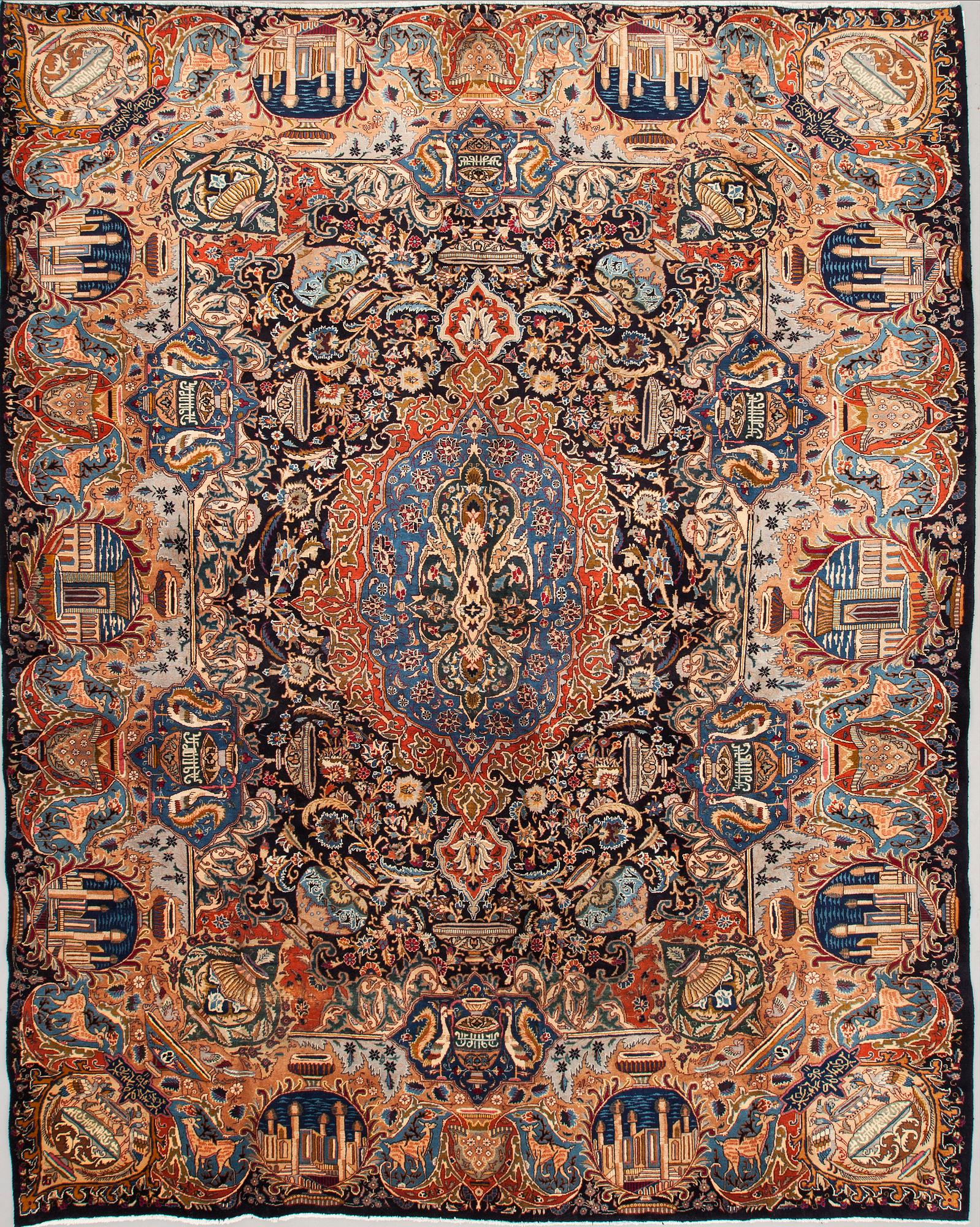 MATTA, Kashmar, figural, 1900-talets slut. Ca 373 x 292 cm.