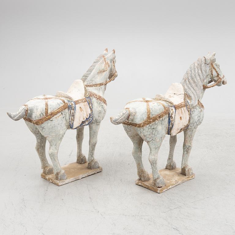 A pair of sculptures, China, second half of the 20th Century.