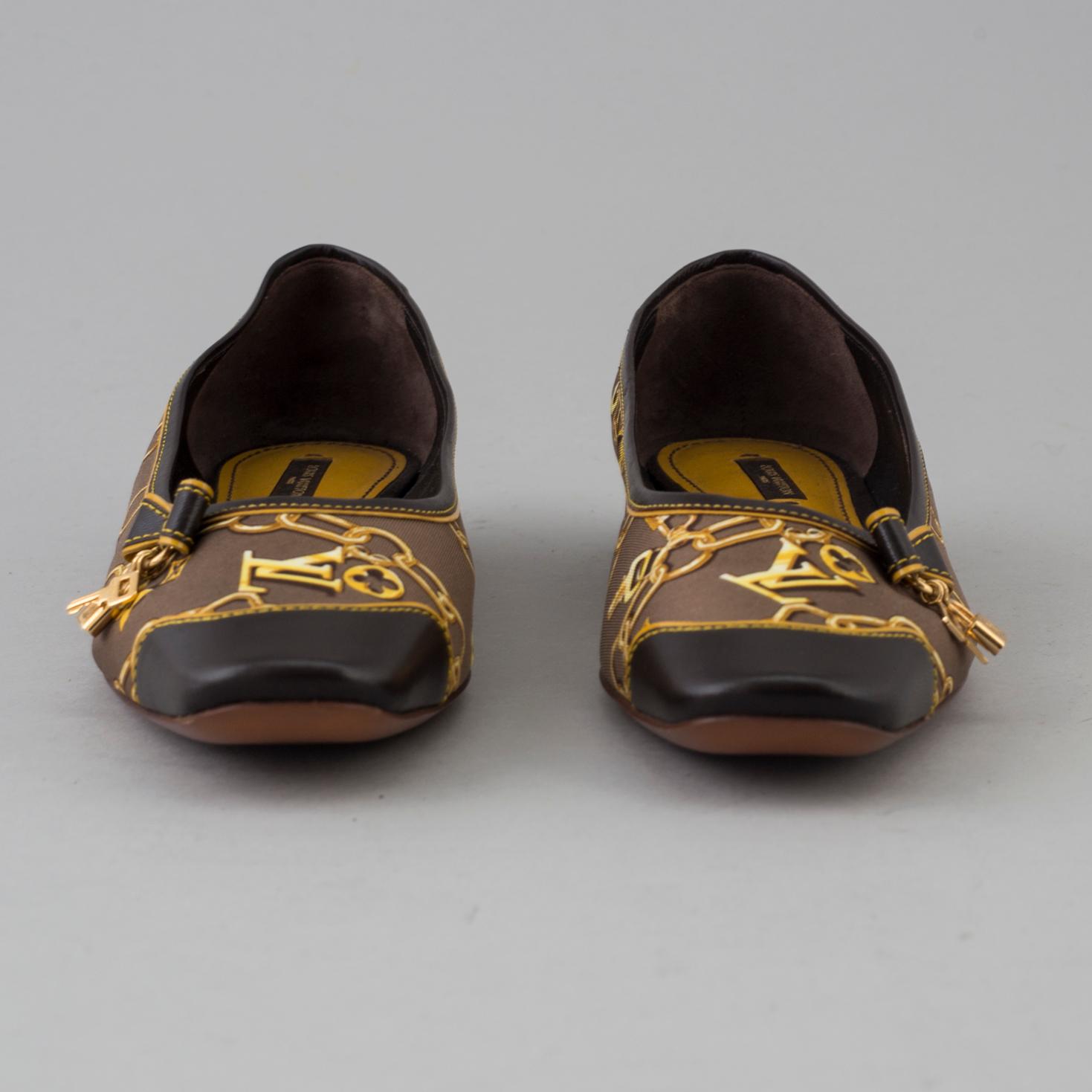 Ballerina shoes by Louis Vuitton.
