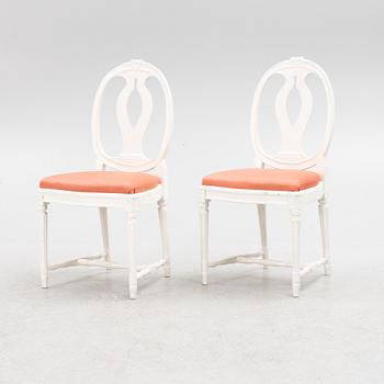 Chairs, 8 pcs, Gustavian style, "Swedish model", 20th century.