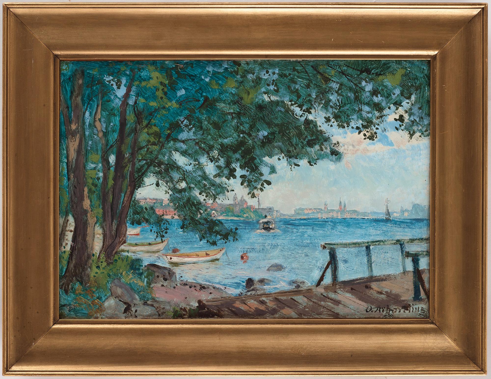 Olof Arborelius, "Utsikt från Smedsudden över Riddarfjärden" (View from Smedsudden over Riddarfjärden, Stockholm).