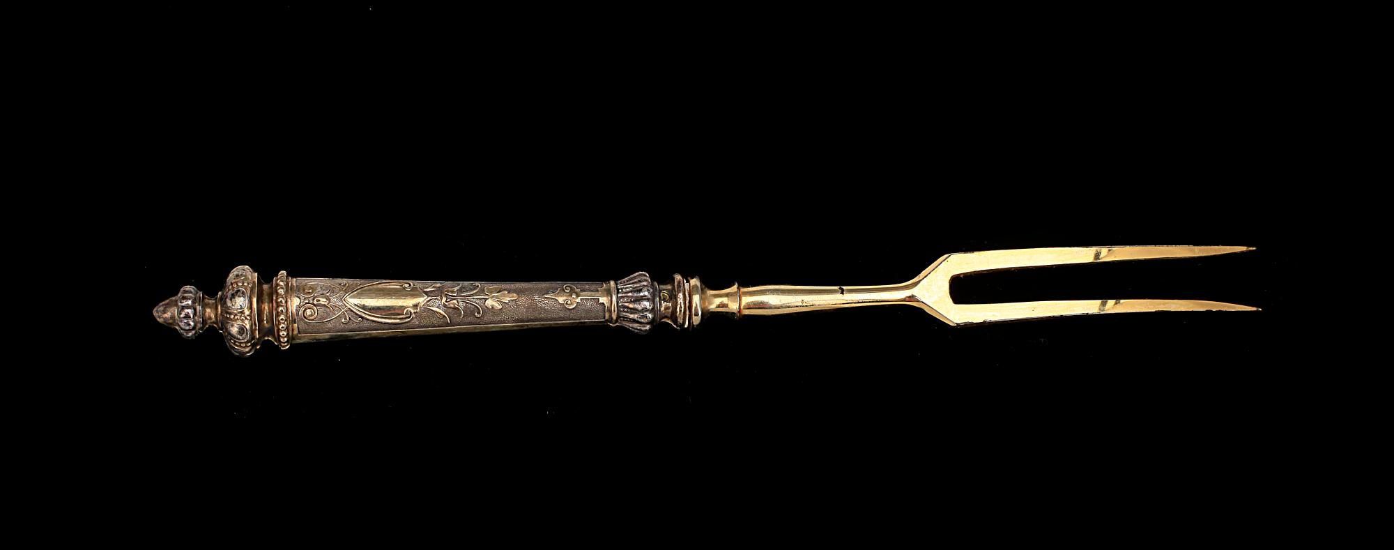 GAFFLAR, 12 st, silver, troligen 1800-tal.