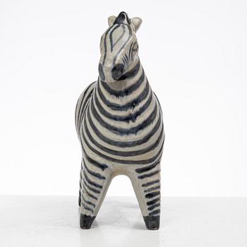Lisa Larson, stoneware figurine, "Zebra", from the "Stora Zoo" series, Gustavsberg.