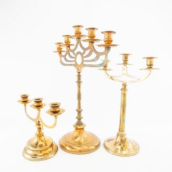 candelabras 3 pcs first half of the 20th century.