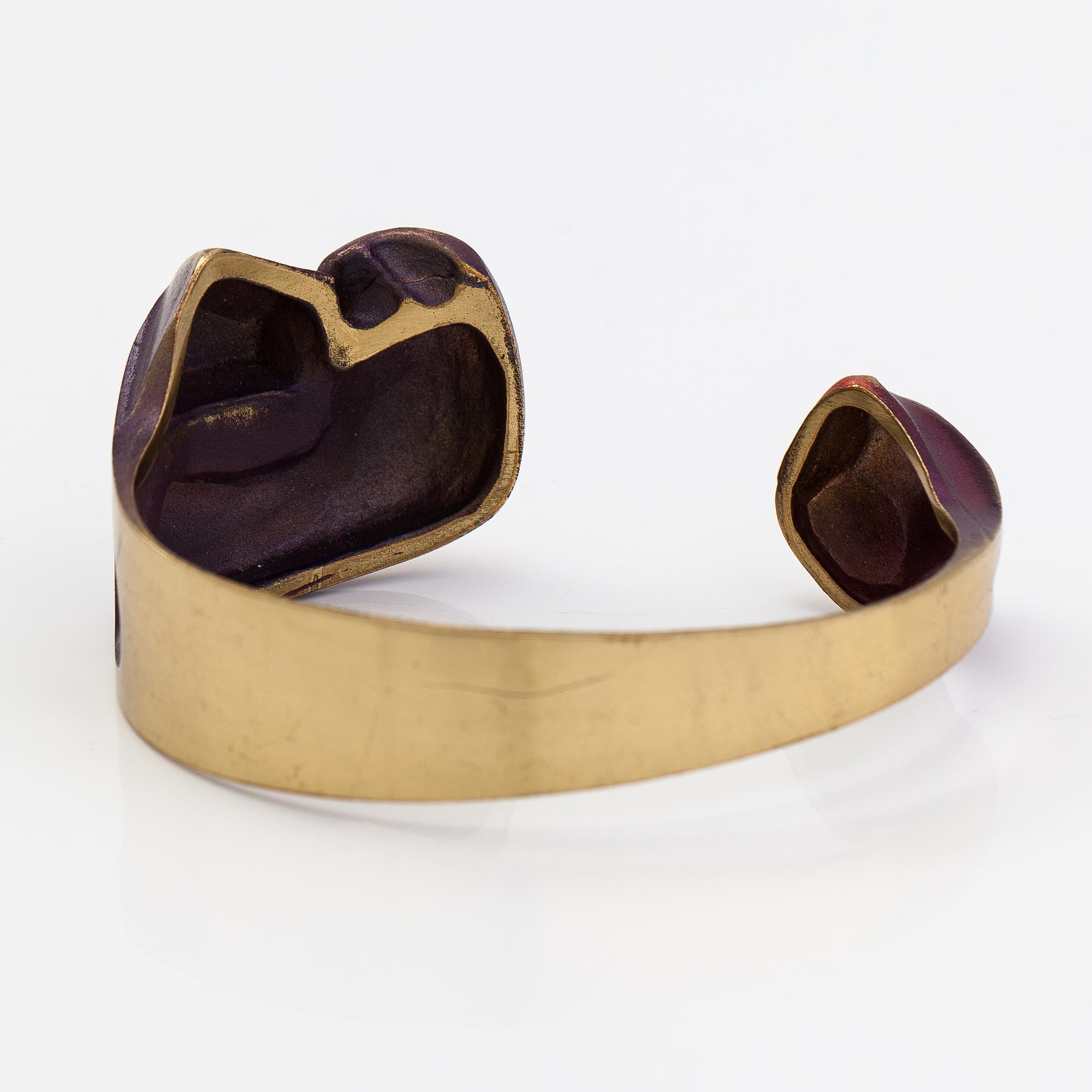 Björn Weckström, A fire bronze braclet "Krupp". Lapponia.