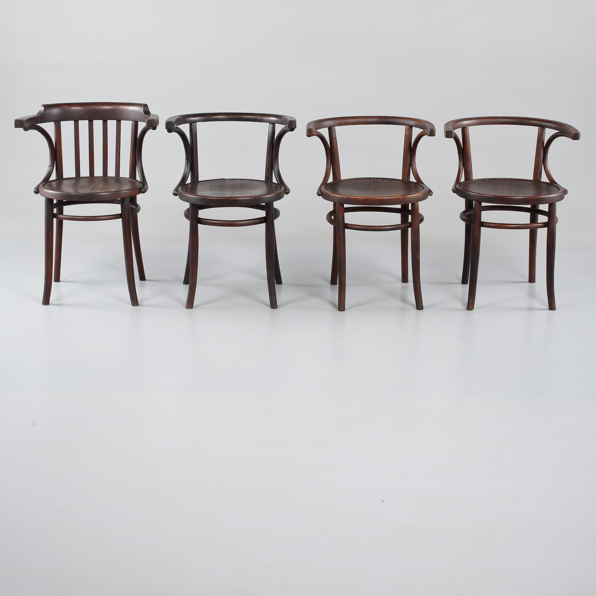 KARMSTOLAR, 4 st, Mellaneuropa, 1900-talets första hälft.