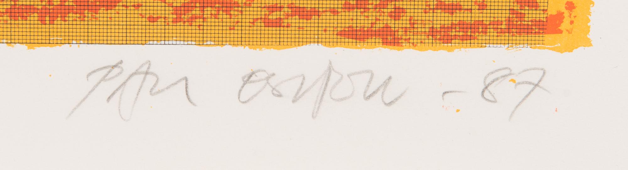 Paul Osipow, lithograph, signed and dated -87, marked H.C.