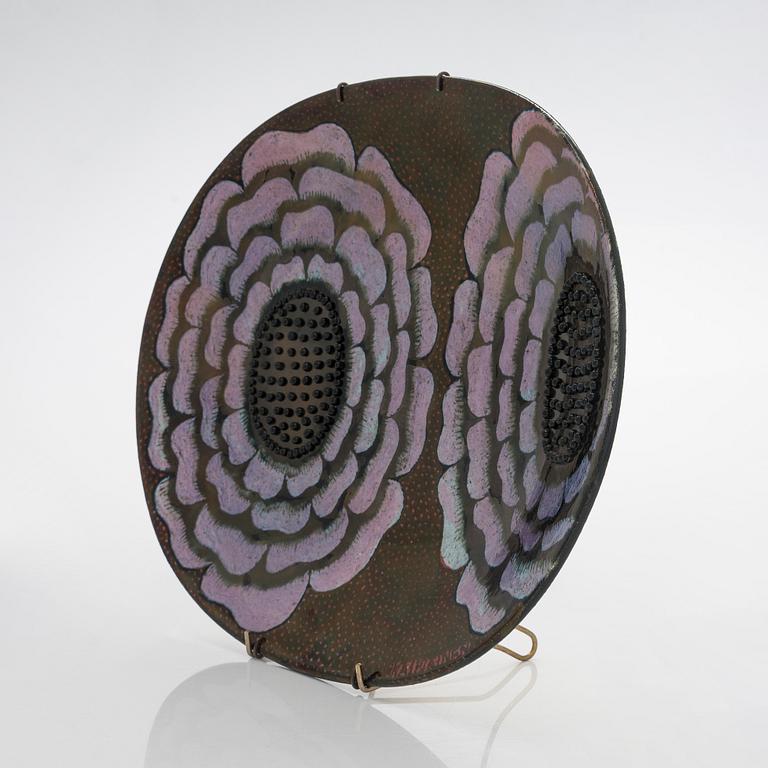 Birger Kaipiainen, dekorationsfat, keramik, signed Kaipiainen, Arabia.