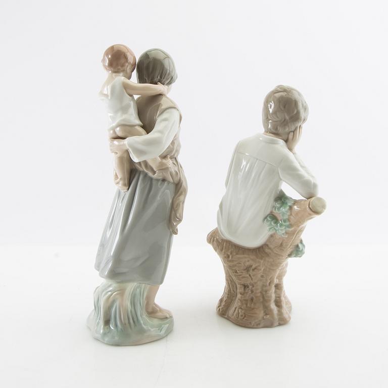 Figuriner, ett par, Lladró Spanien 1971-1974.