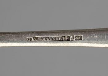 SKEDAR, 3+4+3 st, silver samt BESTICKSERVIS, 29 delar, nysilver, modell "Empire", bl.a. CG Hallberg.