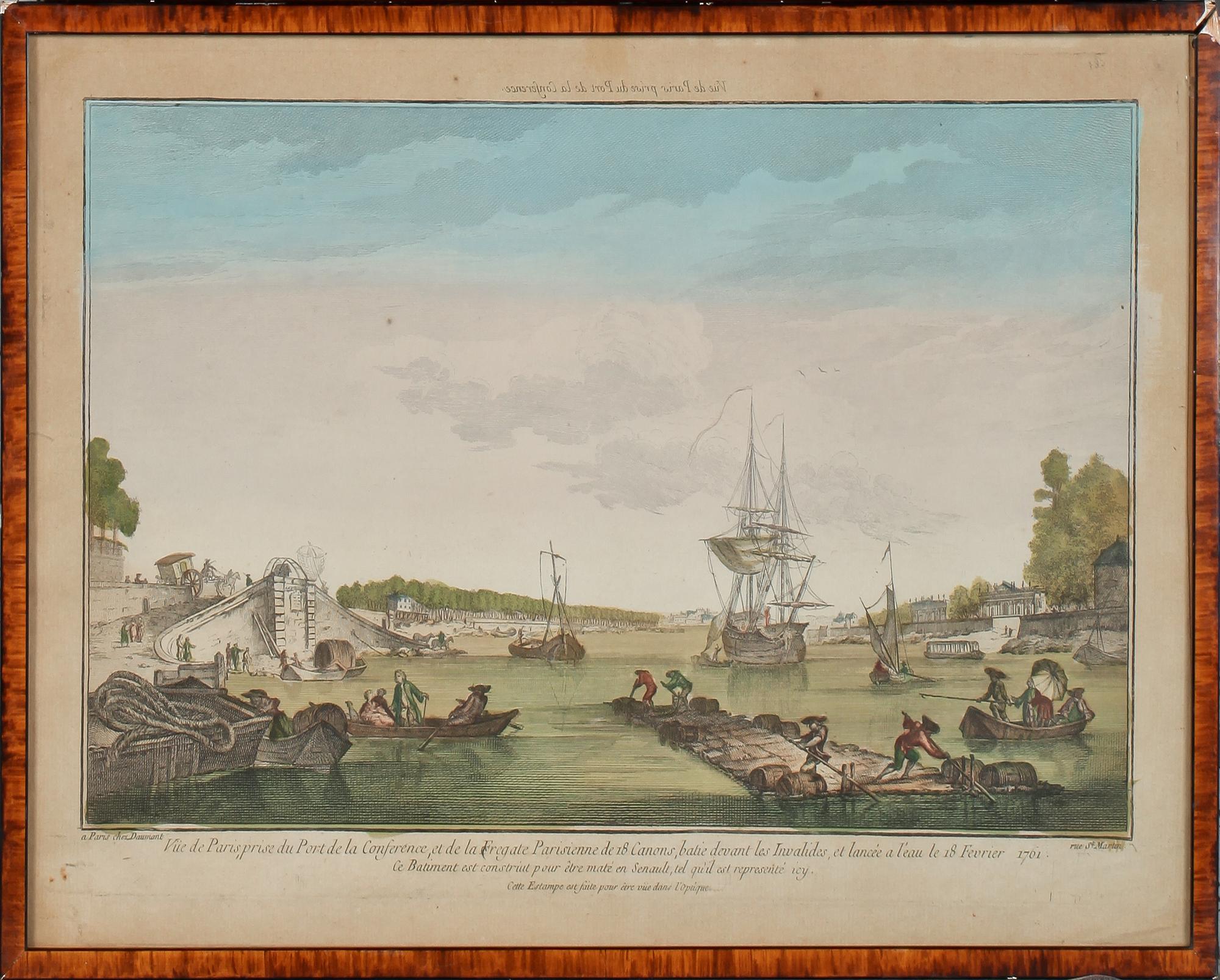 GRAFISKA BLAD, 3 st, handkolorerade, 1700/1800.