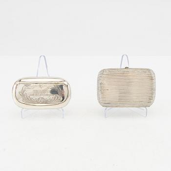 Dosor/etuin 8 st silver 18/1900-tal.