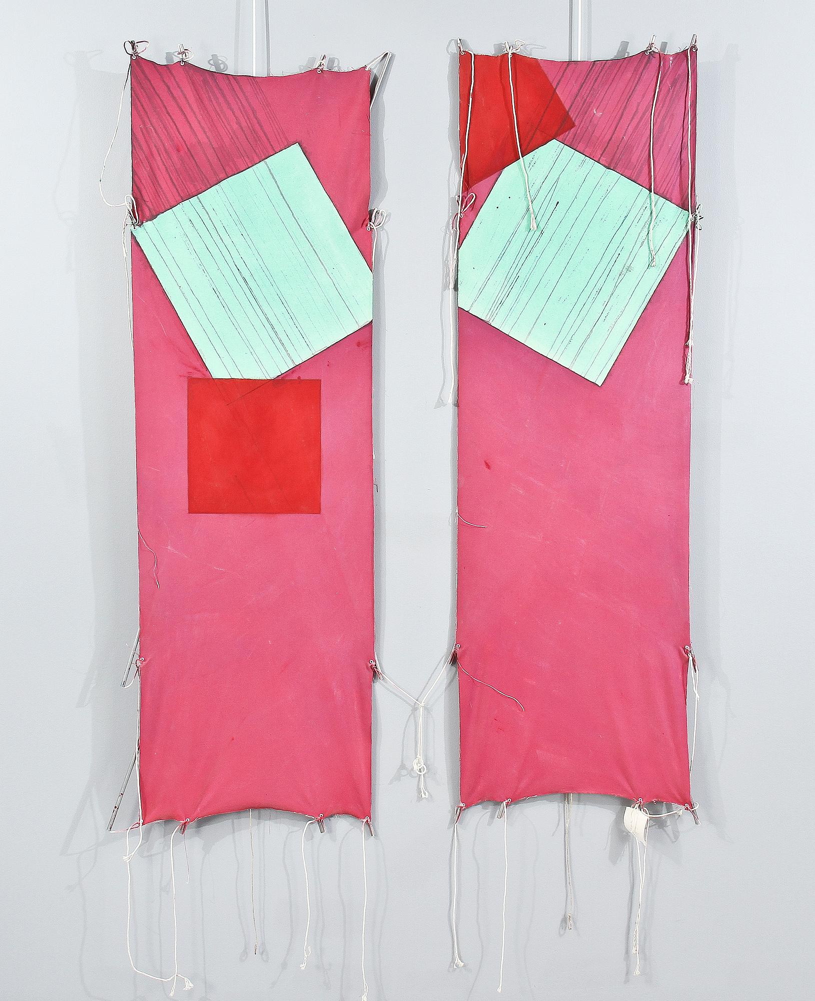 RICHARD SMITH, diptyk, akryl på väv, sign samt dat -79.