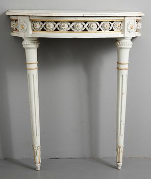 75. A late 18th Louis XVI century console table.