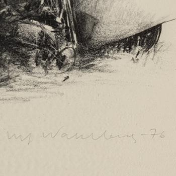 ULF WAHLBERG, litografier, 2 st, 1976, 2001, signerade provtryck, 51/295.