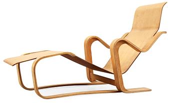 A Marcel Breuer laminated  'A Long Chair', probably by Isokon, England, post 1936.