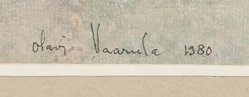 Olavi Vaarula, blandteknik, signerad och daterad 1980.