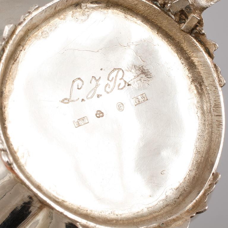 PARTI SILVER, 3 delar, 1800-tal. Vikt 350 gram.