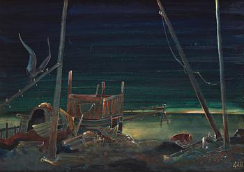 "Övergiven strand".