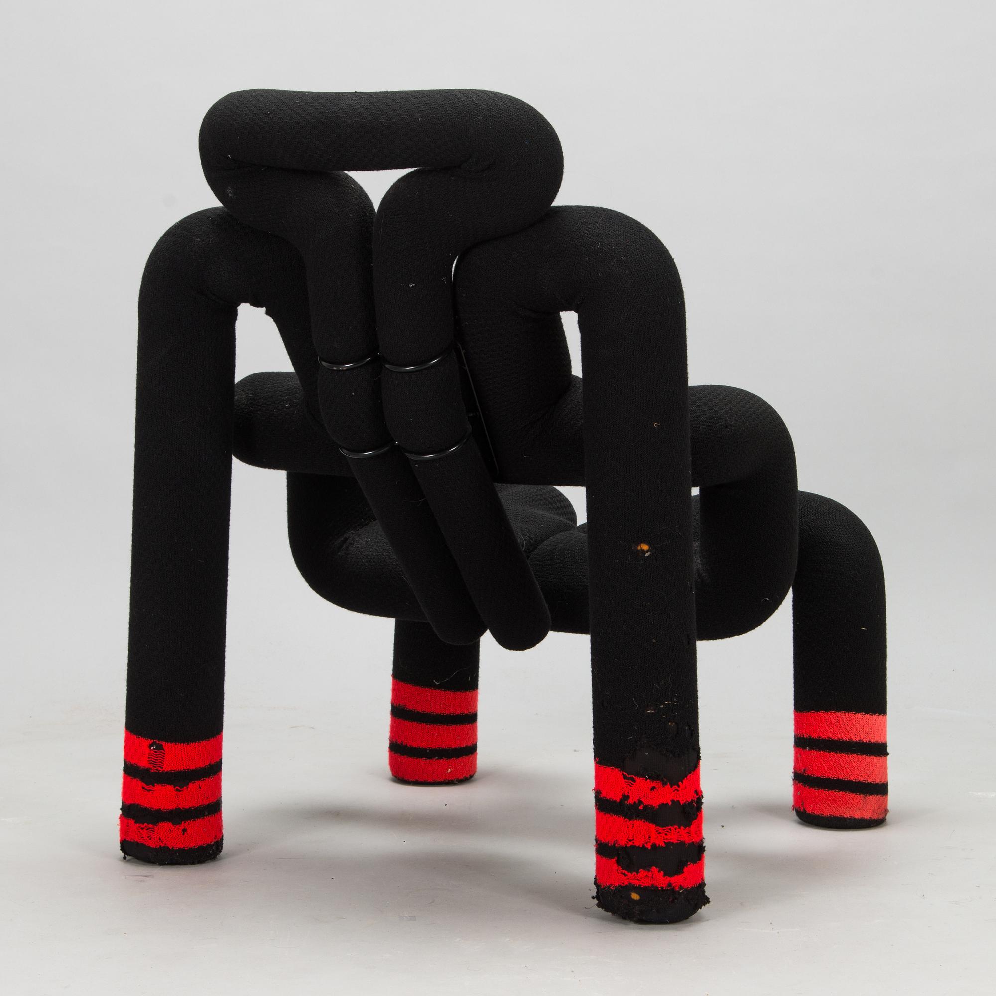 Terje Ekstrøm, a 1980s 'Ekstrem' lounge chair, for Stokke Fabrikker, Norway.