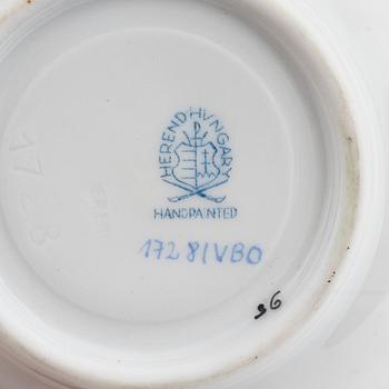 Kaffeservis, 9 delar, porslin, "Queen Victoria", Herend, Ungern.