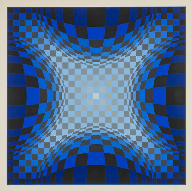 Victor Vasarely, färgserigrafi, signerad och numrerad 248/250.