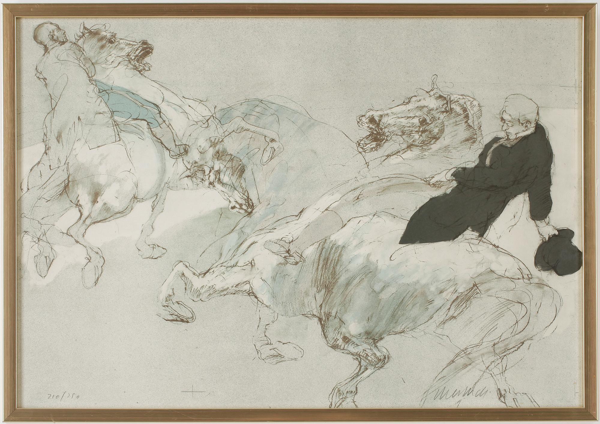 CLAUDE WEISBUCH, färglitografi, 3 st, signerad och numrerade.