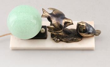 BORDSLAMPA, art déco, 1920-/30-tal.