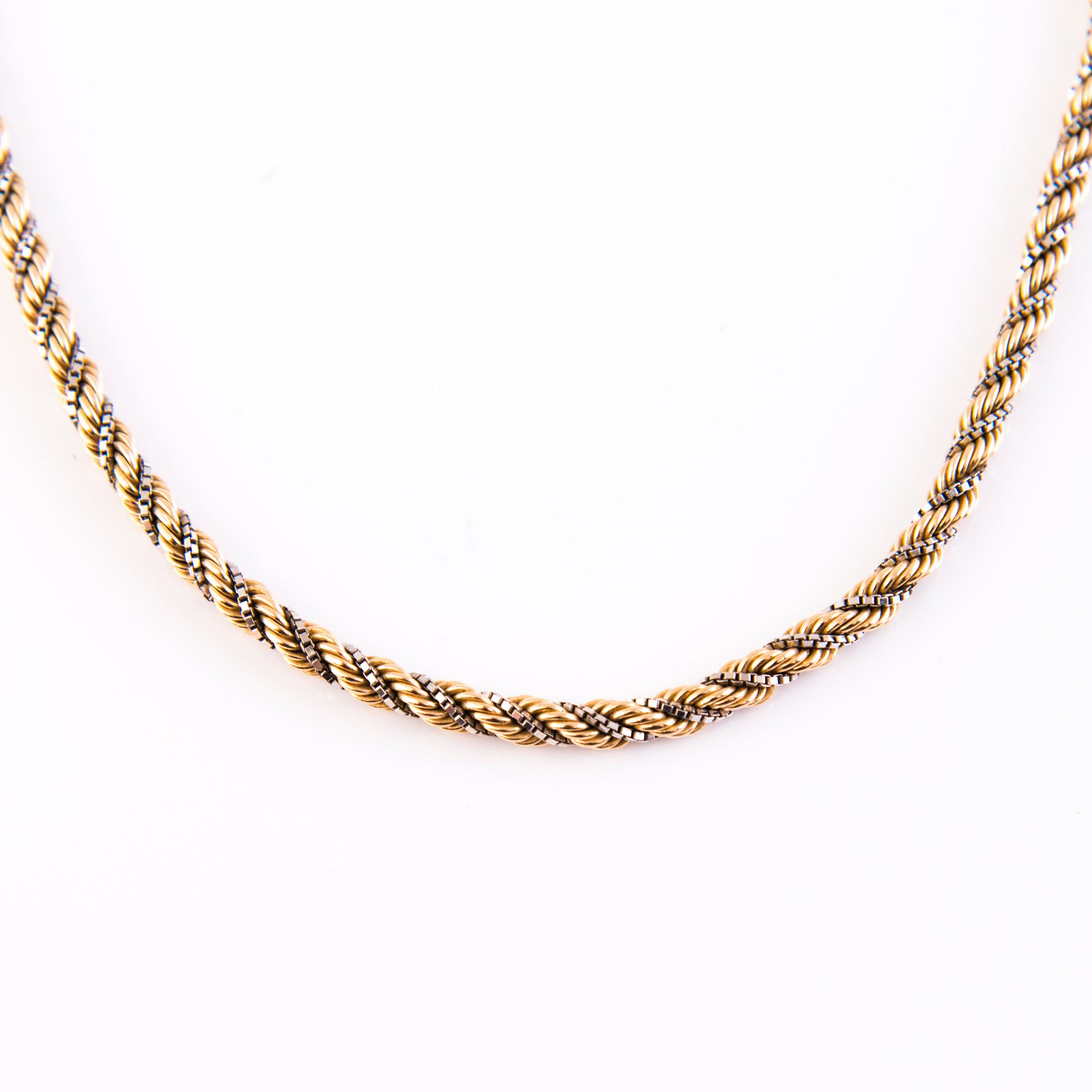 A 14K gold necklace, Kellomiehet Oy, Helsinki, Finland.