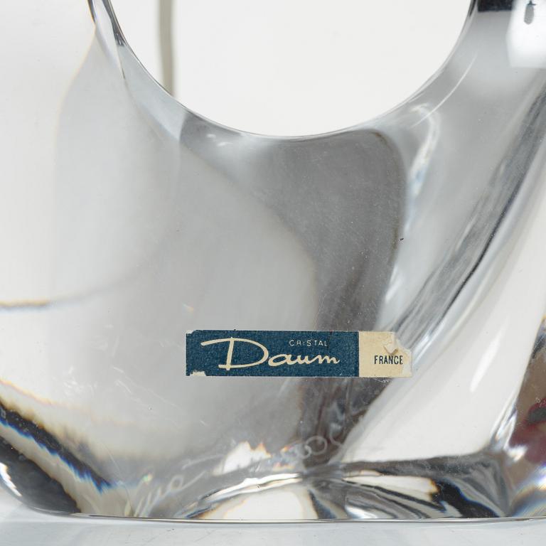 Daum, bordslampor, ett par, glas, Nancy, Frankrike, 1900-talets andra hälft.