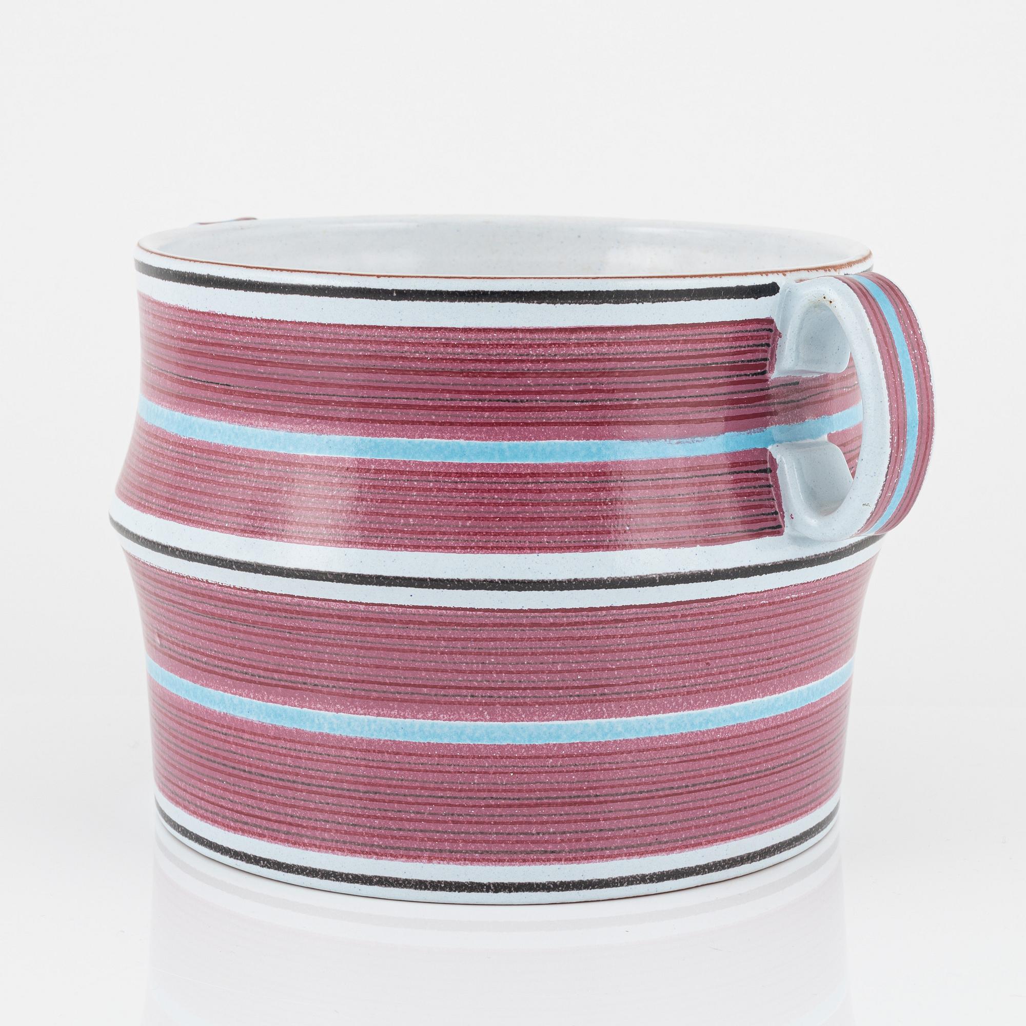 Stig Lindberg, an earthenware pot, Gustavsberg Studio, Sweden.