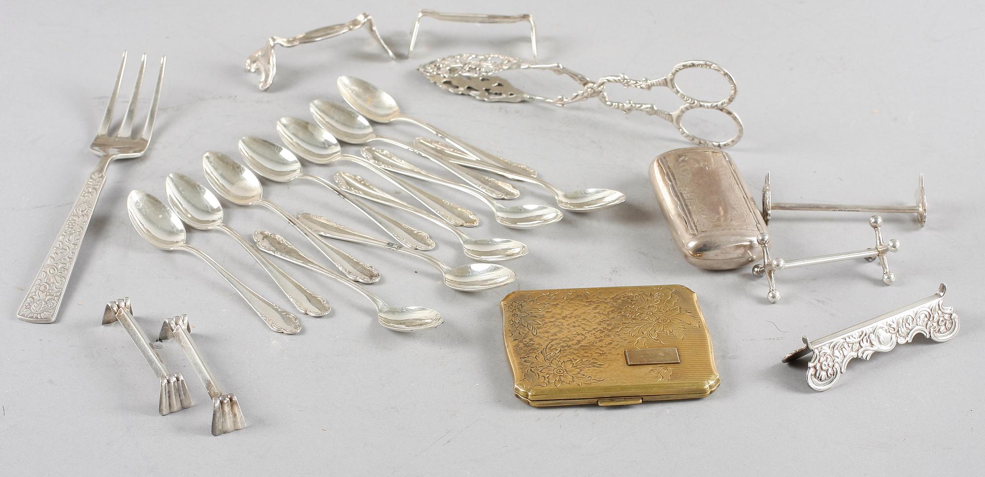 PARTI SILVER och NYSILVER, 22+8 delar, 1900-tal.