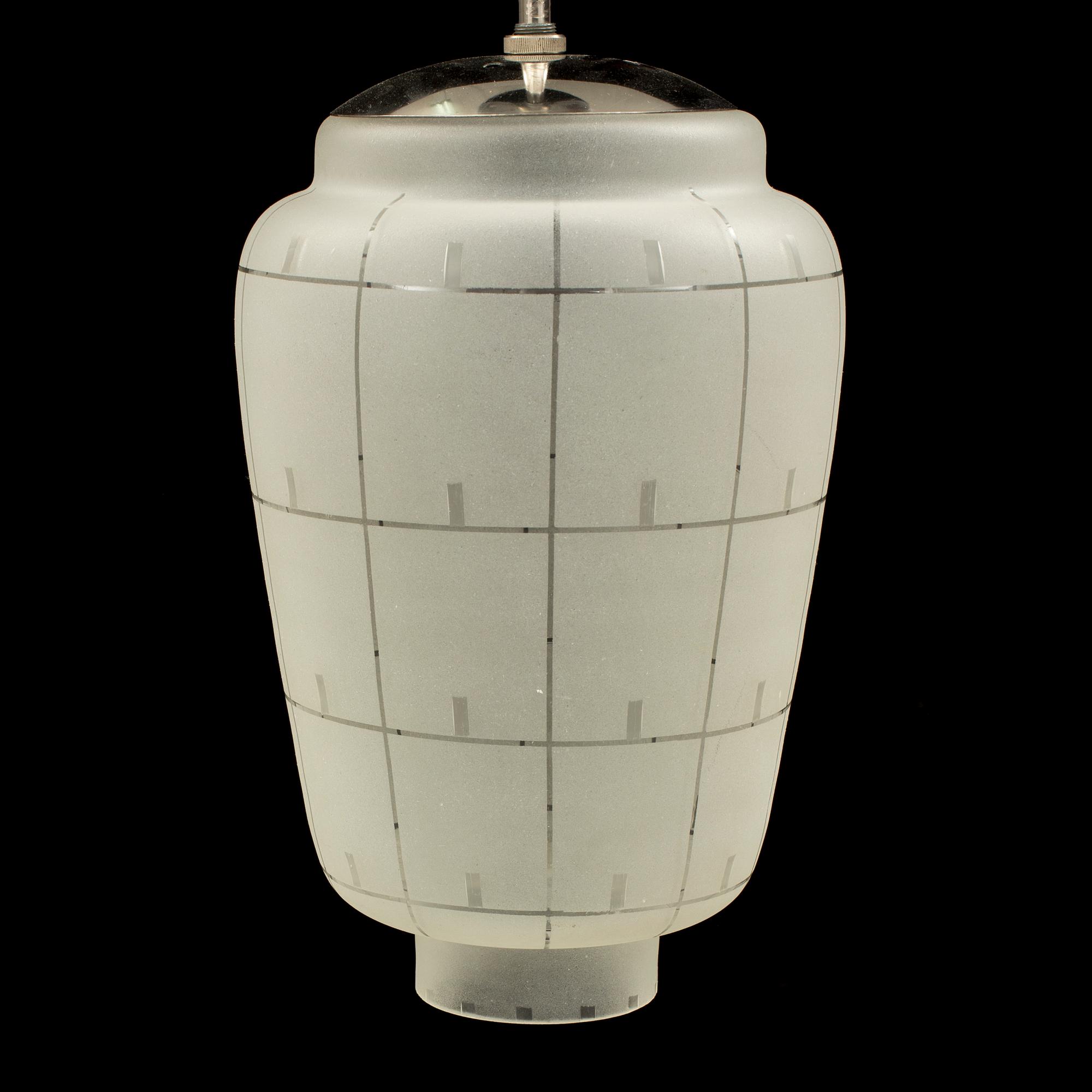 TAKLAMPA, funkis, 1930/40-tal. Höjd 37 cm.