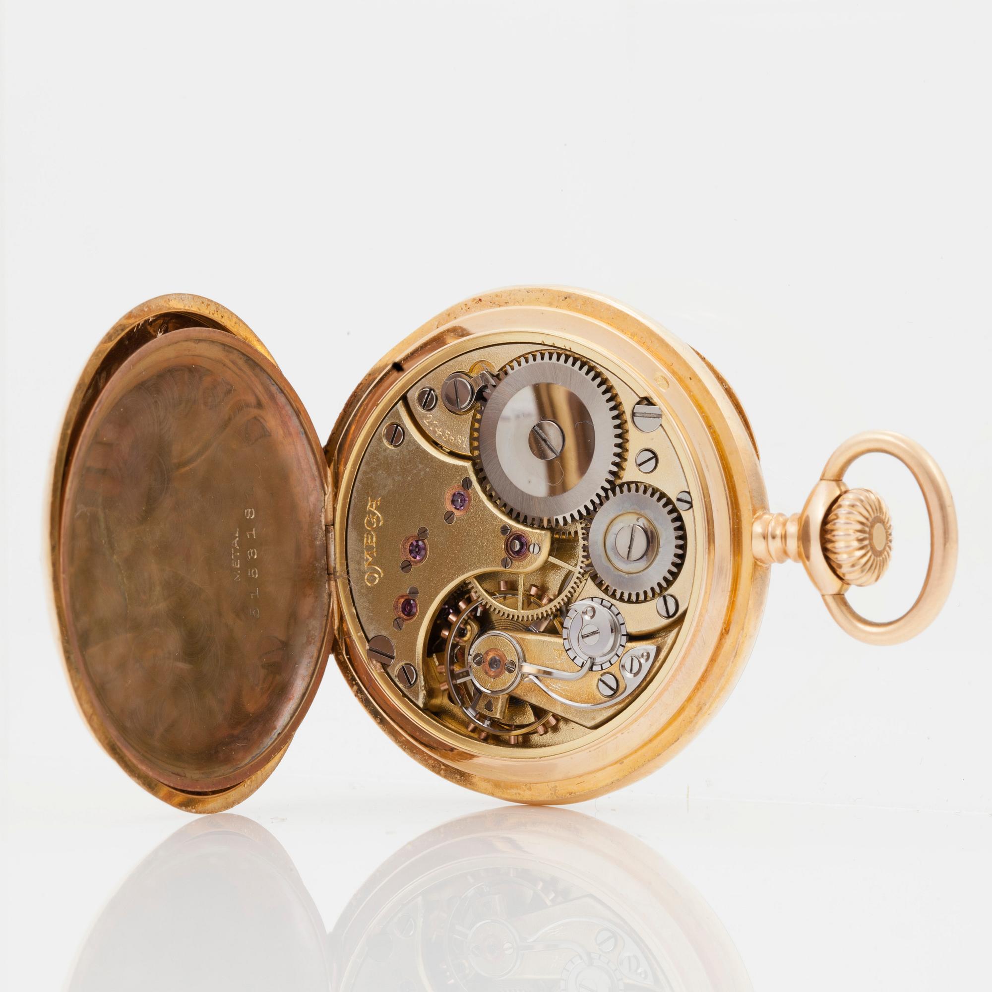 OMEGA, pocket watch, 36 mm, "Red Twelve",