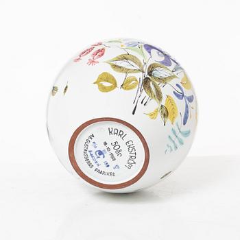 Stig Lindberg, a vase and a plate, Gustavsberg.