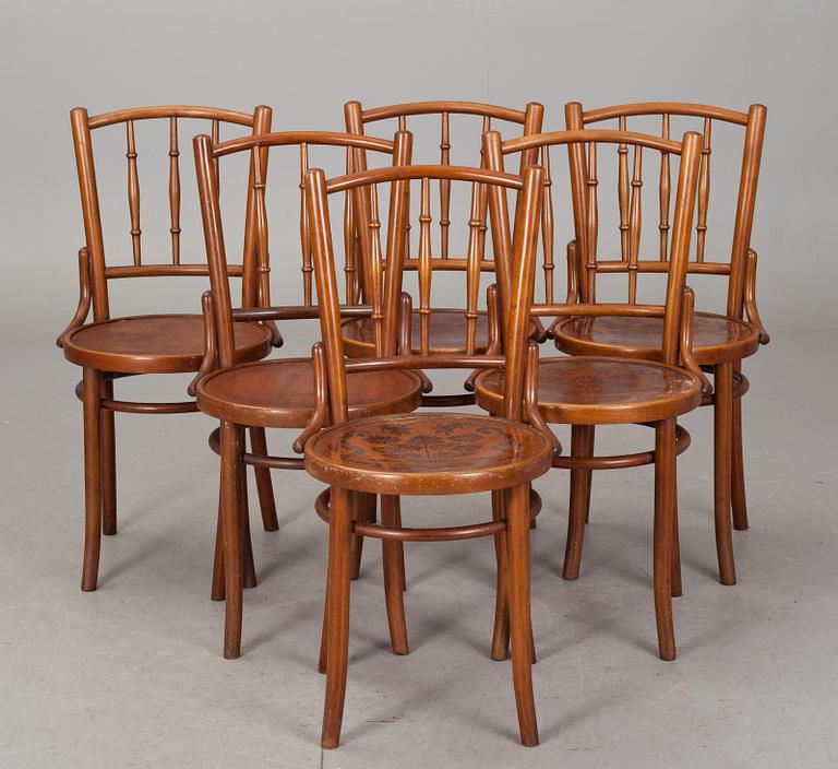 STOLAR, 6 st. 1900-talets början. Märkta Vienna, Pâncota.