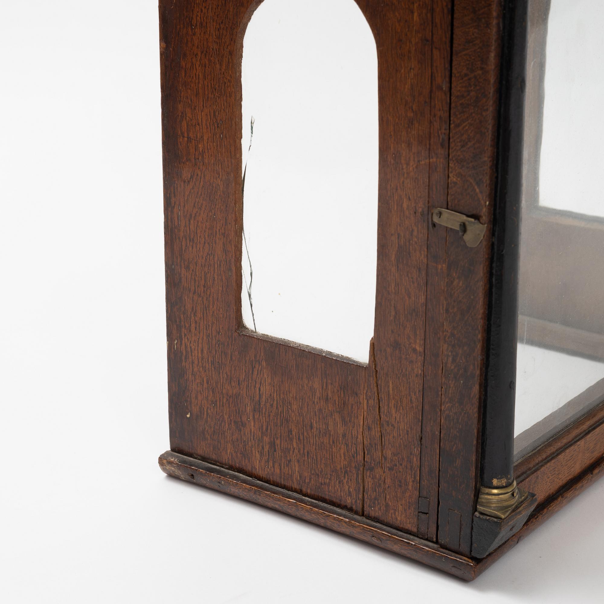 A Dutch wall clock, 18th/19th Century.