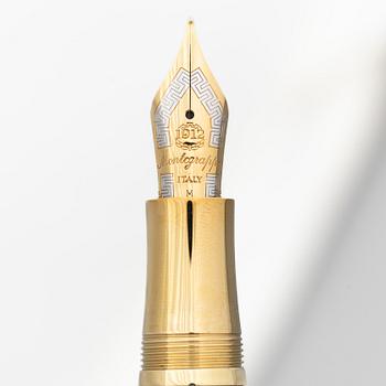 Montegrappa, reservoirpenna, "St Andrews", 18 k guld, numrerad 00/18.