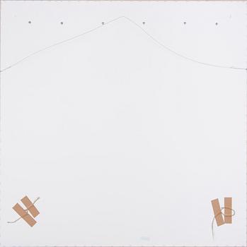 Eetu Kivinen, tekstiiliteos, noin 95x95 cm.