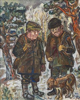 Olle Nordberg, Translation: "Hunter with dog".