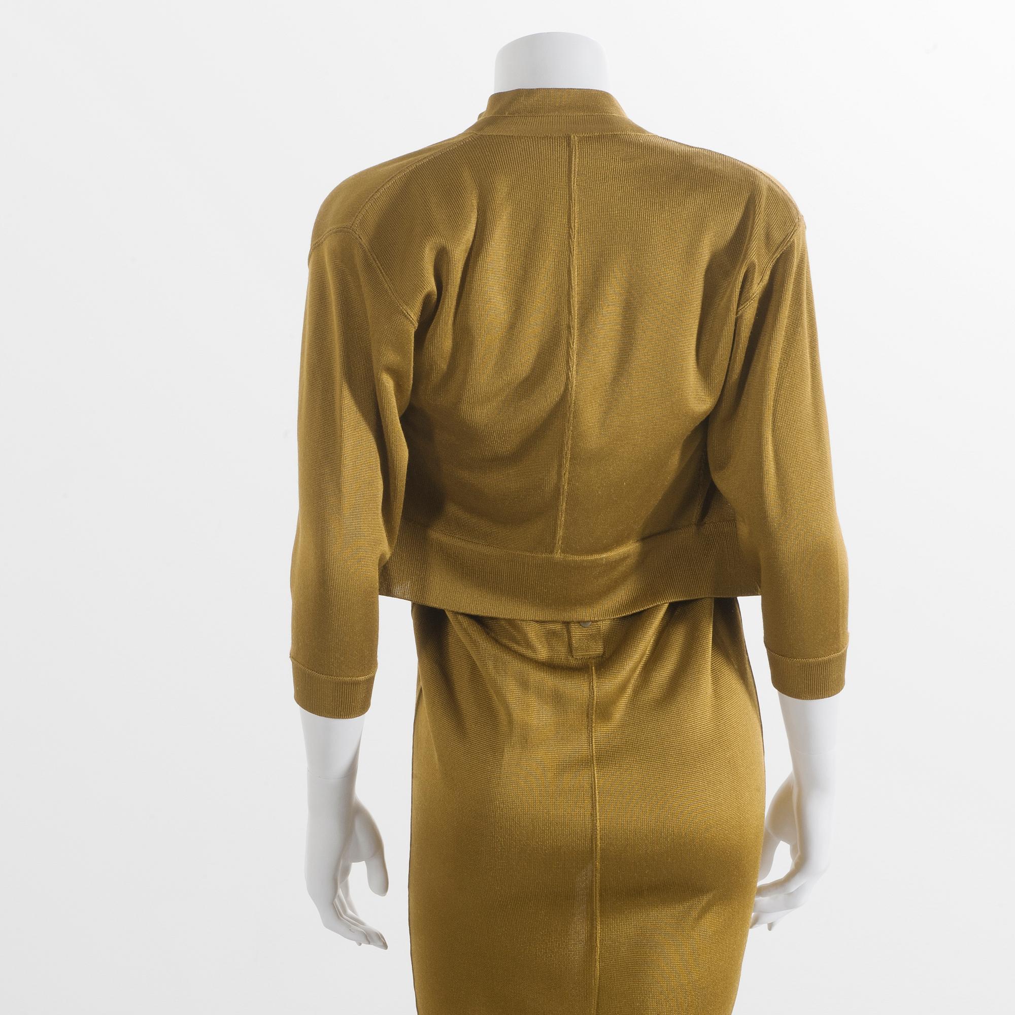 DRÄKT, två delar, Alaïa, 1980-tal.