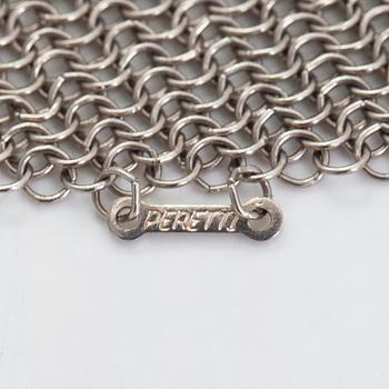 Tiffany & Co, Elsa Peretti, A sterling silver 'Mesh scarf' necklace.
