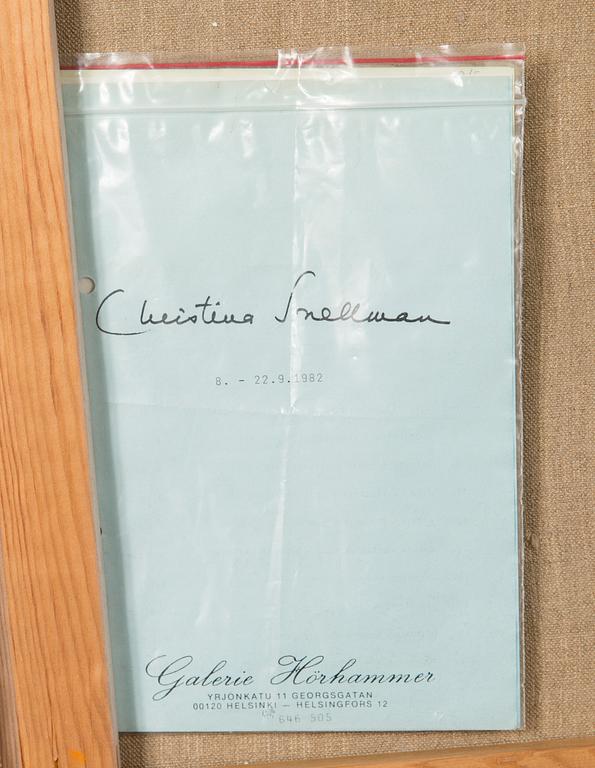 Christina Snellman, Asetelma hedelmillä.